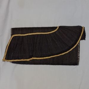 Mud Pie Handwoven Straw Clutch Boho Chic